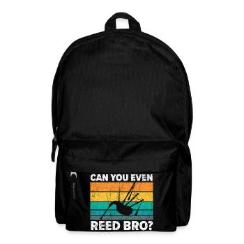 Kannst du überhaupt blasen, Bruder? Instrument Mus - Rucksack - Schwarz - Vorne