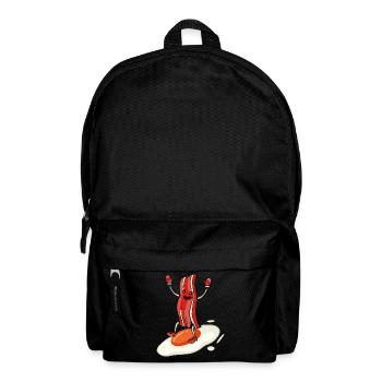 Baconholic Fleischliebhaber Bacon Eater Keto Ketog - Rucksack - Schwarz - Vorne