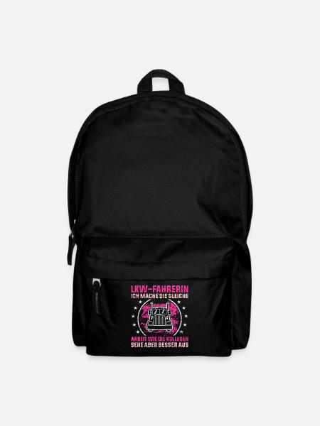 Lastwagenfahrerin Geschenk - Rucksack - Schwarz
