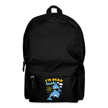 I'm Dead Inside - Rucksack - Schwarz - Vorne