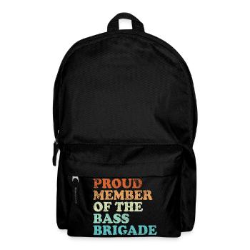 Proud Member of the Bass Brigade - retro hell - Rucksack - Schwarz - Vorne