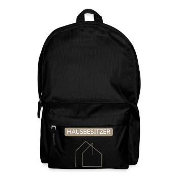 Minimaler Hausumriss Linienstil - Rucksack - Schwarz - Vorne