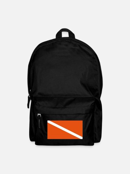 Taucherflagge AI - Rucksack - Schwarz