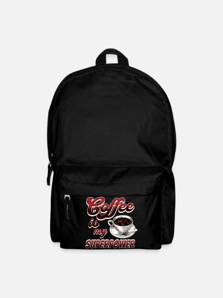 Kaffee ist meine Superkraft - Rucksack - Schwarz
