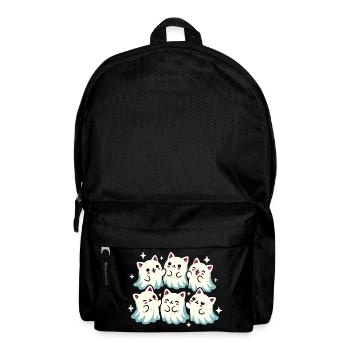 Kawaii Geisterkatzen - Rucksack - Schwarz - Vorne
