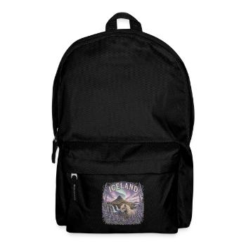 Iceland Reise – Island Nordlicht Natur - Rucksack - Schwarz - Vorne