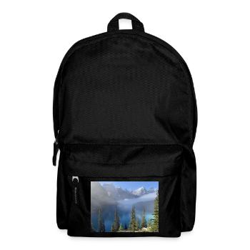 Bergsee im Nebelwald - Rucksack - Schwarz - Vorne