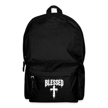 Gesegnetes Kreuz Graffiti - Rucksack - Schwarz - Vorne