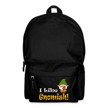 I Like Gnomish Funny Gardening - Rucksack - Schwarz - Vorne