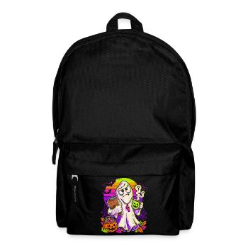 Halloween Geist Pausenaufsicht Lehrkraft - Rucksack - Schwarz - Vorne