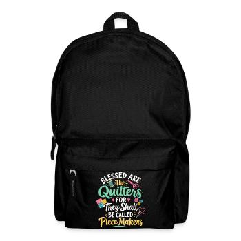 Gesegnet sind die Qulters Nähinspiration - Rucksack - Schwarz - Vorne