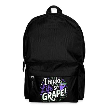 Ich Mache Das Leben So Weintraubenhaft Großartig - Rucksack - Schwarz - Vorne