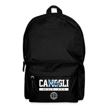 Camogli Italien Koordinaten Reise Souvenir - Rucksack - Schwarz - Vorne