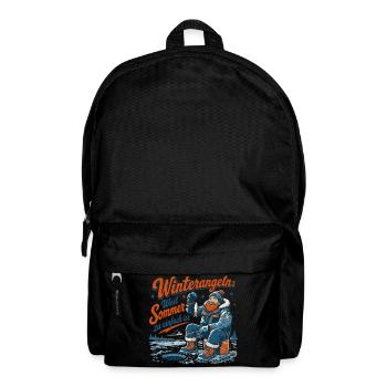 Winterangel Retro Motiv - Rucksack - Schwarz - Vorne