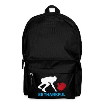 Sei dankbar, Harvest Silhouette - Rucksack - Schwarz - Vorne