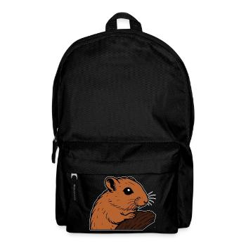Rennmaus mit Futter Nagetier - Rucksack - Schwarz - Vorne