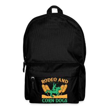 Western Rider Rodeo & Corn Dogs Cowgirls Rodeo - Rucksack - Schwarz - Vorne
