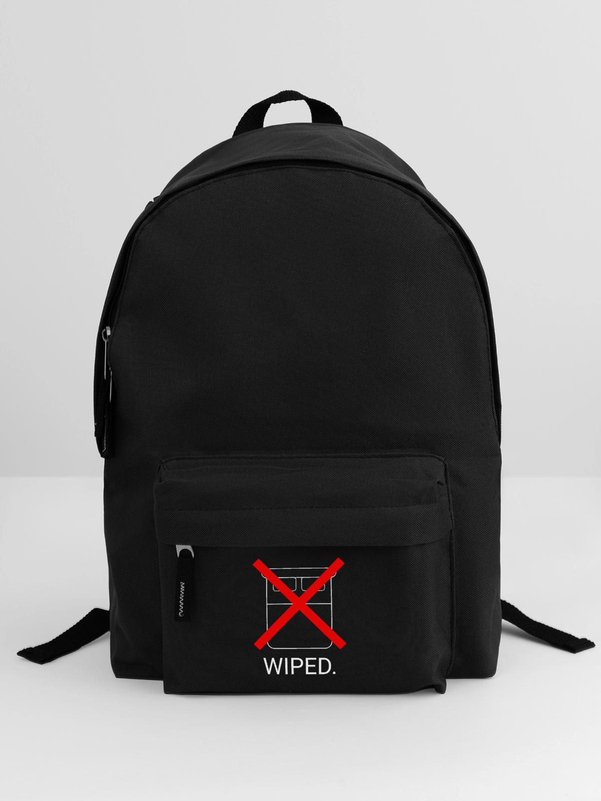 Minimalist Wiped Gaming Design - Rucksack - Schwarz - Vorne