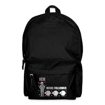 Ich Und Meine Follower Schäfer Schafe Weihnachten - Rucksack - Schwarz - Vorne