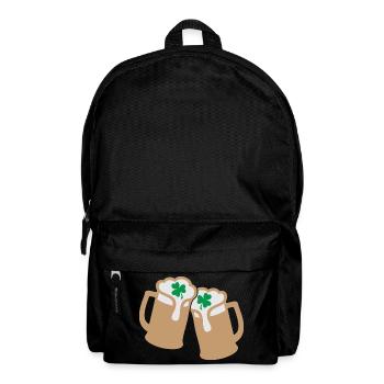 Klirrende Kleeblattbecher - Rucksack - Schwarz - Vorne