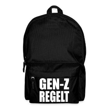 gen z regelt  - Rucksack - Schwarz - Vorne
