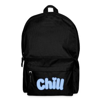 Chill Pastel Blue Bubble Text - Rucksack - Schwarz - Vorne