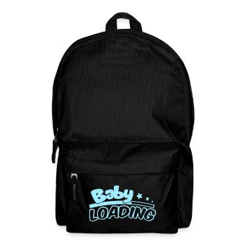 Baby Loading Logo in Sky Blue - Rucksack - Schwarz - Vorne