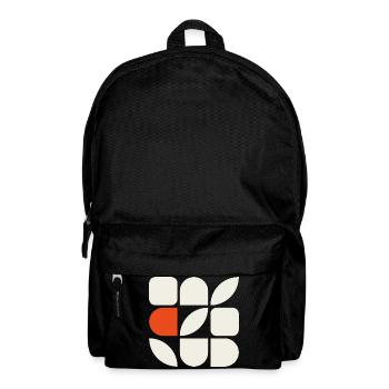 GEFÜGE 01 – Geometrische Formen - Rucksack - Schwarz - Vorne