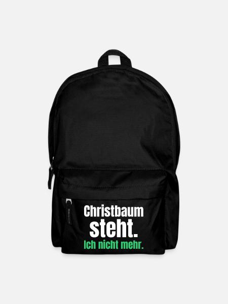 Christbaum steht. Ich nicht mehr. - Rucksack - Schwarz