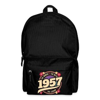 1957 70 Jahre Jubiläum Vintage Woman - Rucksack - Schwarz - Vorne