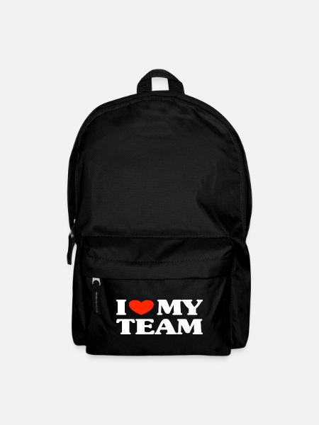 Team Teamwork Spruch - Rucksack - Schwarz