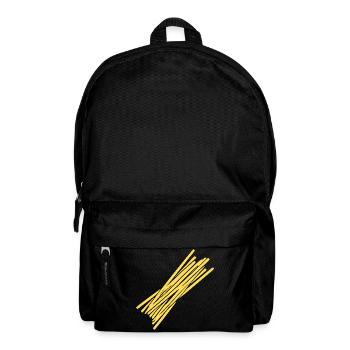 Spaghetti Pasta Nudeln Italien Geschenk - Rucksack - Schwarz - Vorne