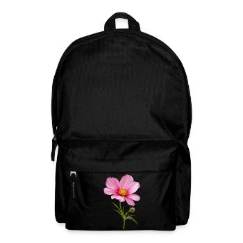 Pink Flower Nahaufnahme - Rucksack - Schwarz - Vorne