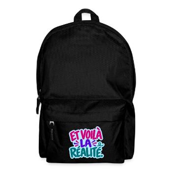 Et voilà – Französischer Spruch - Rucksack - Schwarz - Vorne