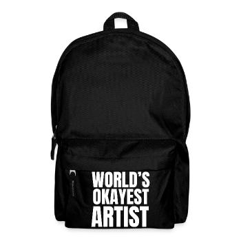 Der beste Künstler der Welt Lustiger Kunsthumor - Rucksack - Schwarz - Vorne