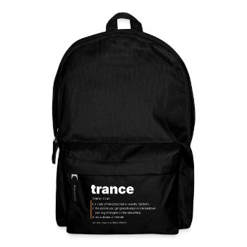 Trance Definition - Not A Phase - Rucksack - Schwarz - Vorne