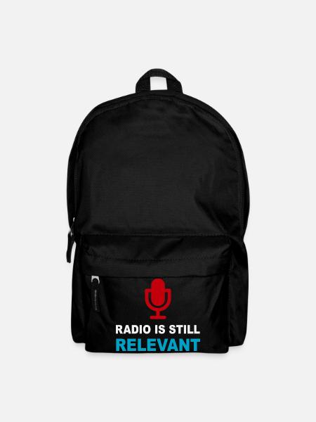 Radio noch relevant - Rucksack - Schwarz