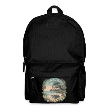 South Carolina – USA State Beach Vintage Art - Rucksack - Schwarz - Vorne
