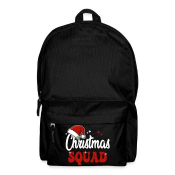Weihnachtsmannschaft - Rucksack - Schwarz - Vorne