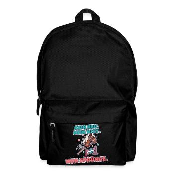 Hobby Horsing Steckenpferd Springen - Rucksack - Schwarz - Vorne