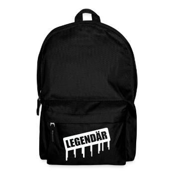 Legendär Graffiti Drip - Rucksack - Schwarz - Vorne