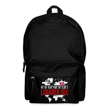 Luganer See - Rucksack - Schwarz - Vorne