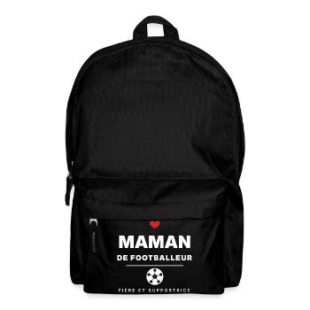 Fußball-Mama – Fußball-Mama-Geschenk - Rucksack - Schwarz - Vorne