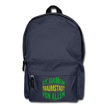 St.Gallen - Traumstadt von allen - Rucksack - Navy - Vorne