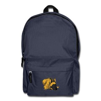 Wachsamer Malinois Gebrauchshund - Rucksack - Navy - Vorne