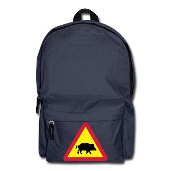 schild wildsau - Rucksack - Navy - Vorne