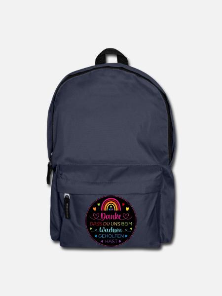 Danke dass Du uns beim Wachsen geholfen hast - Rucksack - Navy