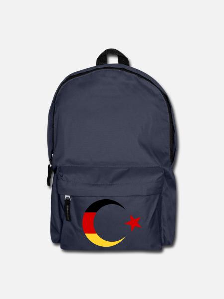 Deutsche und Türkische Flagge - Rucksack - Navy