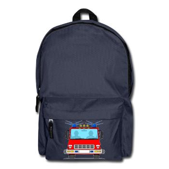 Fire engine without lettering - Backpack - navy - Front