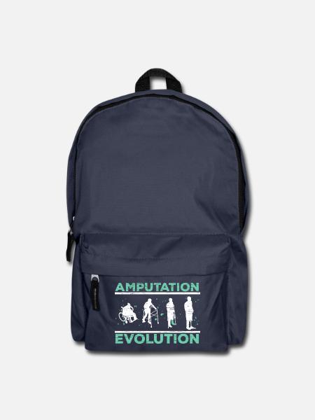 Amputation Evolution Amputierter Amputierte Chirur - Rucksack - Navy